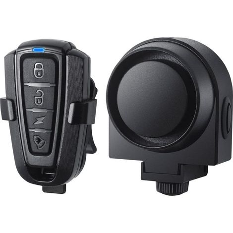 Alarme antivol intelligente avec télécommande sans fil – Sensibilité réglable – Volume ajustable 115 dB – Imperméabilité IPX5 – Pour vélo et moto