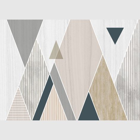 Papier peint intissé - Composition triangulaire - 375x270 cm (1/2)