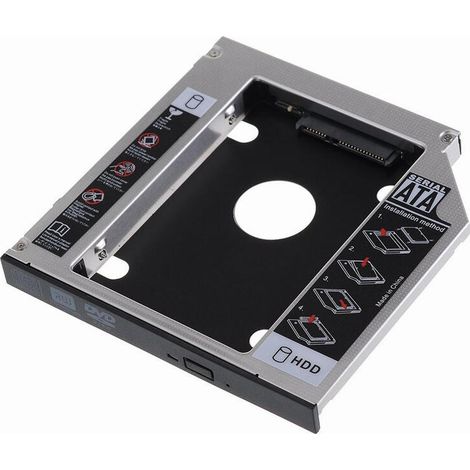 EWENT ADAP.HDD/SSD SATA PARA UNIDAD ÓPTICA 12.7mm (1/4)