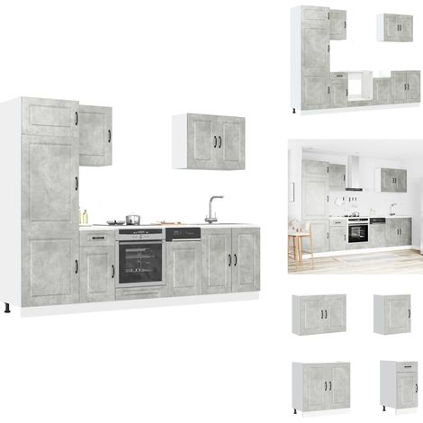 Ensemble d'armoires de cuisine 7 pcs Kalmar bois d'ingénierie - Ensemble D'armoire De Cuisine - Ensembles D'armoires De Cuisine - Ensemble D'armoire - Armoire De Cuisine (1/5)