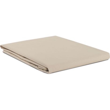 Drap en lin beige 160x200 100% coton