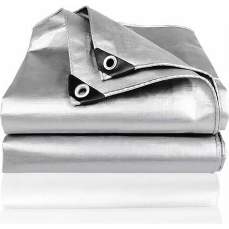 Bâche De Protection - Toile Polyane Renforcée 180 G M2 - 3 M X 3 M - Pour Bois De Chauffage Jardin Voiture Stockage Extérieur - 2 Unites (1/5)