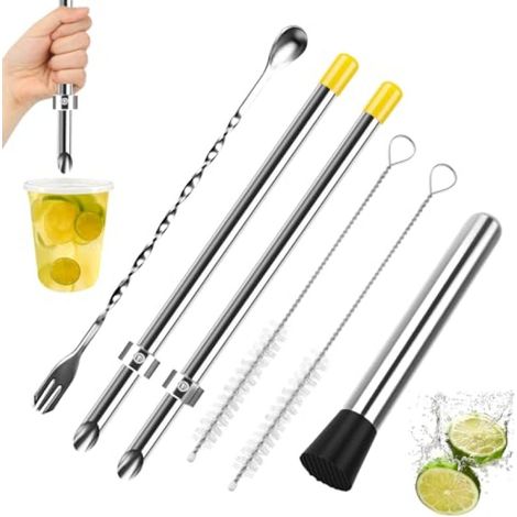 Beyamis Kit professionnel pour la fabrication de limonade, jaune, 6 pièces (1/5)