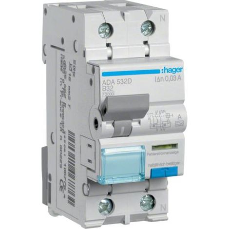 Disyuntor Hager ADA532D 32 A 240 V bipolar