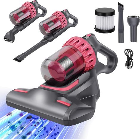 Mattress vacuum cleaner for mite removal with UV light for bed bugs, 10KPa suction, bed mattress cleaning machine (1/5)