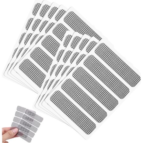 Kit de réparation de verrou de fenêtre, verrou de fenêtre d'exposition en tôle 50 pièces, kit de réparation étanche en fibre de verre, fibre de verre, adhésif anti-moustiques. (1/5)