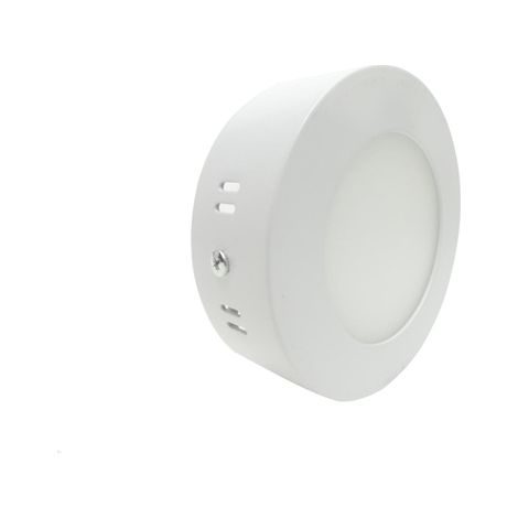 Plafoniera led rotonda 6w da soffitto, parete con rifinitura bianca 12cm