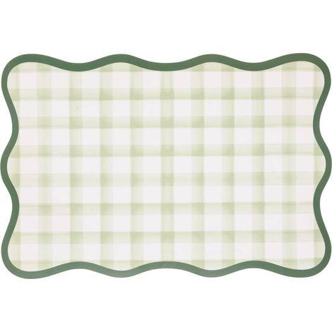 Mantel individual a cuadros flor de rosa 45x30cm - Atmosphera créateur d'intérieur (1/4)