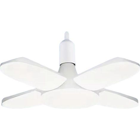 Faltbare LED-Deckenleuchte mit 56 E27-Lampen, 28 W, 175-265 V AC, weiß 6500 K, ideal für Garage oder Lagerhalle. (1/5)