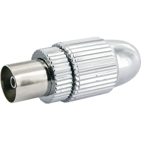 Schwaiger Koaxial Buchse KST25 531 verchromt, 1Stk. Buchse (1/2)
