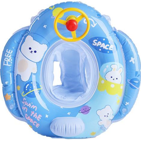 Schwimmring für Kinder – Sommer-Wasserspielzeug – Aufblasbarer Schwimmring für Kinder (1–5 Jahre) mit Pumpe