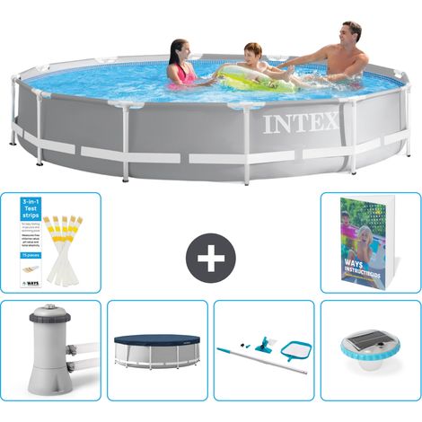 Prism Frame Pool Rund - 366x76 cm - 7-teilig S247