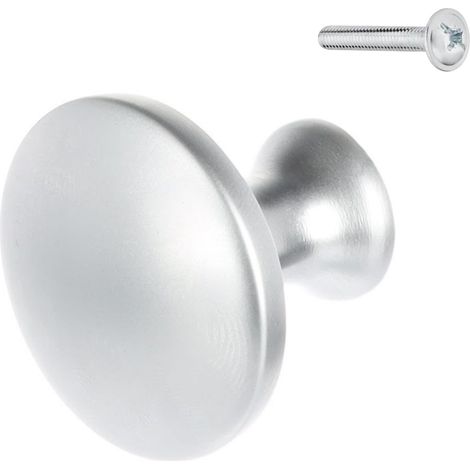 Perilla redonda de mueble cromo mate Riex XK06 (1/5)