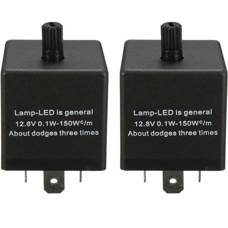 relais clignotants LED 12 V à 3 broches réglables pour clignotants de voiture (1/4)
