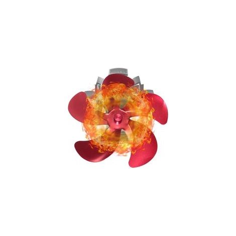 Ventilateur Poele À Bois, 5 Pales Ventilateur Cheminee, Fixe sur Tuyau Ventilateur Silencieux, par La Chaleur, pour Poêle À Bois/Cheminée/Gaz/Bûches(Pales de ventilateur uniquement) (1/5)