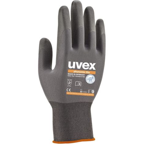 Guanti da lavoro Uvex Phynomic Lite 60040 - 8 (M) - Grigio (1/2)