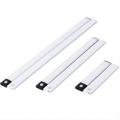 Lampe LED rechargeable par USB avec capteur de présence PIR portable ultra-mince (1/5)