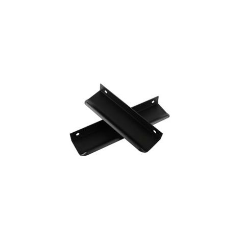 2-teiliges Schiebetürgriff-Set, 120 mm schwarzer Schrankgriff, moderner Schubladengriff, für Kleiderschränke, Schubladen, Balkontüren - Crezuo