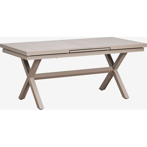 Mesa de comedor rectangular extensible en aluminio Karena SKLUM         180 - 240 x 90 cm (1/5)