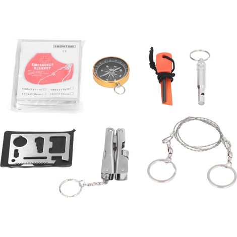 Kit de survie portable boîte d'urgence pour voiture maison voyage camping bureau sport (1/5)