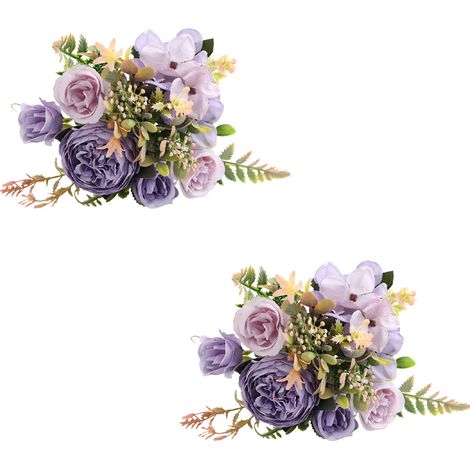 Bouquet artificiel utilisé pour décorer une fête de mariage et une maison de vacances (1/5)