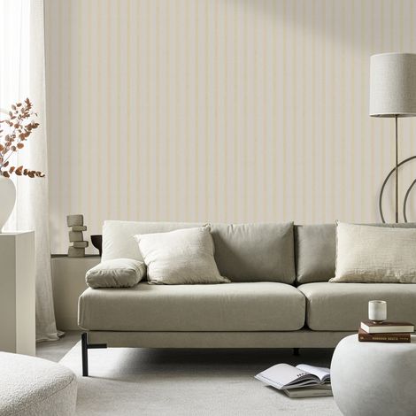 Papier peint intissé Diamond Flax 1005 x 52cm Doré (1/5)