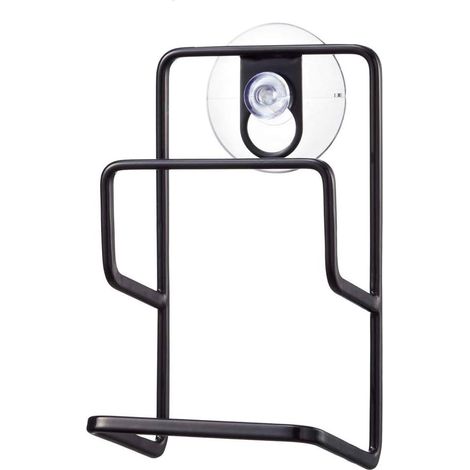 Support Pour Éponge - Acier Inoxydable - Noir - Convient Cuisine Salle De Bain - 1 Pièce (1/5)