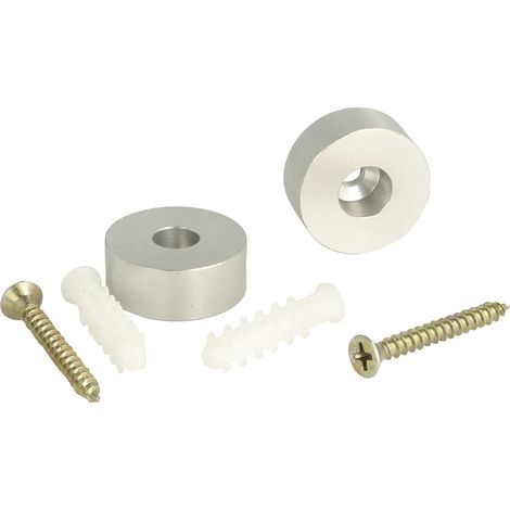 Siso Lamellendrehbeschlag, Buchse passend zu Drehgelenk für 22 mm Lamellen Raumteiler, Aluminium - 2 Stück