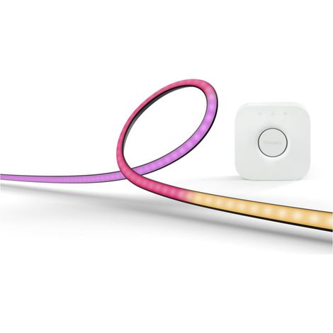 Ruban LED Philips Hue Play Gradient 1,875m – Éclairage RGB dynamique – Protection IP20 – Montage facile avec clips inclus (1/9)