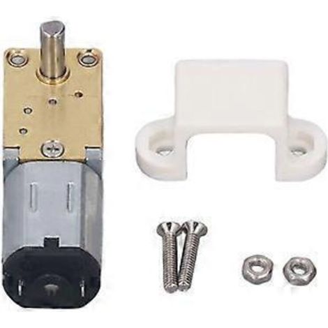 Moteur à engrenage à vis sans fin 12 V CC, basse vitesse, arbre unique, micromoteur à réduction à balais 1218-N20, 381 tr/min (1/5)