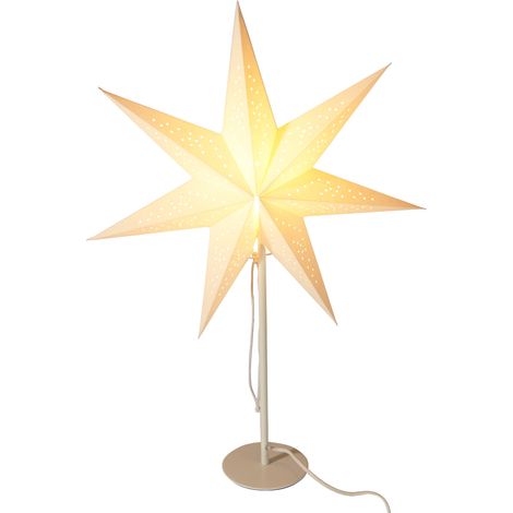 Papierstern auf Metallständer, beleuchtet, Ø 45 × 65 cm (1/5)