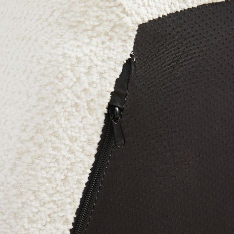 Sillón modular hexagonal beige, asiento confortable en chenilla, 1 plaza MEUBLIV (1/5)