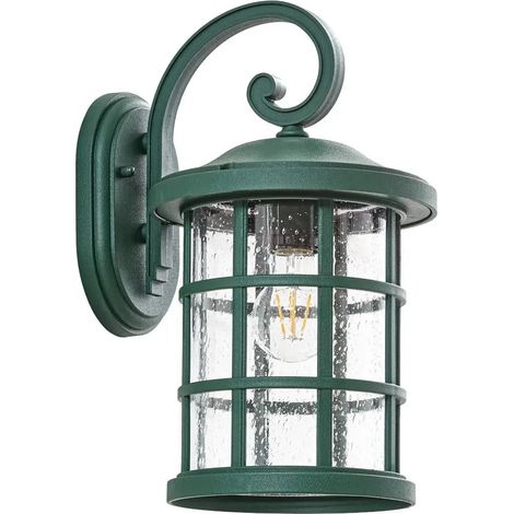 [GEBRAUCHT] B-Ware Lindby Außenwandleuchte Außenlampe Ankea Grün Glas Kunststoff E27 Led Ip23