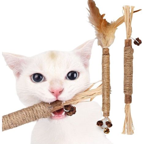 Jouet en bois pour chat 2PCS (1/4)