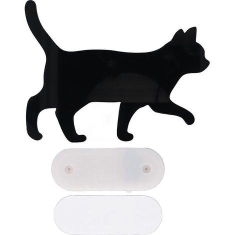 Veilleuse chat, lampe silhouette de chat noir activée par la voix, décoration murale, fonctionne sur piles pour le salon