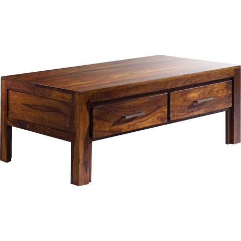 tavolino da salotto in legno di Sheesham / palissandro 115x65x45 miele laccato METRO LIFE 105 (1/4)