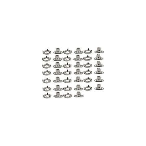 20 Ensembles Fixations Marine Attaches Verrouillage Torsion Œillet Goujon Bouton Tournant Toile