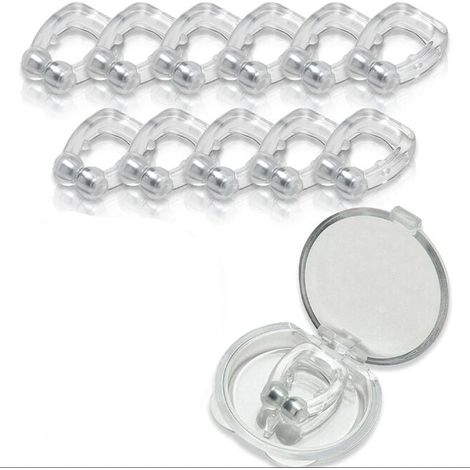 Clip magnétique anti-ronflement (lot de 12) – Une solution simple pour les ronfleurs – Dispositif réutilisable de réduction du ronflement (1/5)
