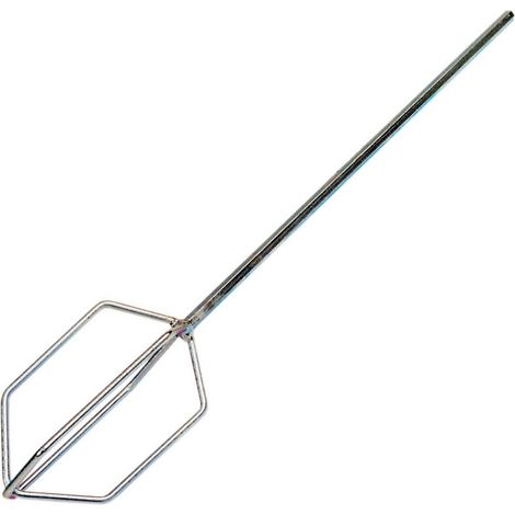 TrAdE Shop Traesio - Frusta In Acciaio Zincato Per Miscelatore Pittura Colla Malta Lunghezza 40 Cm -