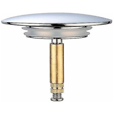 Bouchon de baignoire, diamètre 70 mm, double joint, hauteur réglable, bouchon de baignoire universel, robinet de lavabo, bonde de baignoire antirouille. (1/5)