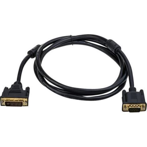 Câble VGA vers DVI-I - 1,8 m - Connecteur HD-15 M vers DVI-I M - Noir