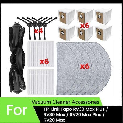 Filtre pour aspirateur brosse pour aspirateur Filtre de brosse pour aspirateur filtre de 23PCS RV30 / Max/ RV20 / Max Aspirateur Accessoires HEPA Filtre Serpillière Side Brosse (1/5)