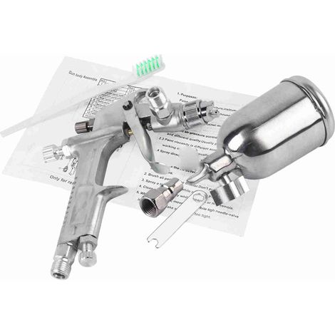 Pistola de pintura neumática F-2, boquilla de 0,5 mm, capacidad de 125 ml, alimentación por gravedad. (1/5)