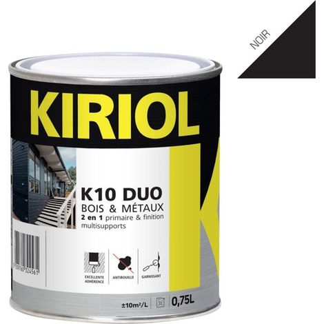 Peinture antirouille K10 Duo COMUS Mat Noir 0.75L - A005358 (1/3)