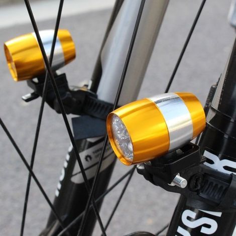 Phare avant vélo 6 LED étanche, lumière d'avertissement en alliage d'aluminium pour VTT et montagne (1/5)