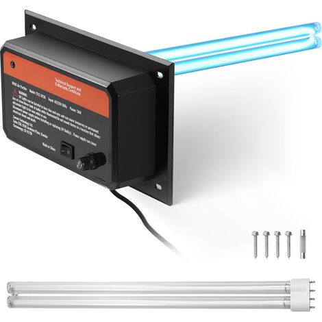 Purificateur d'air HVAC 36W 16 pouces, lampe UV UVC pour conduit d'AC, avec ampoule de rechange incluse (1/5)
