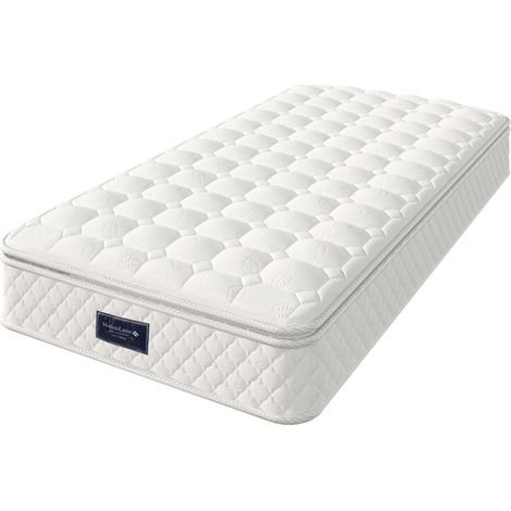 Taschenfederkernmatratze 90x200 cm H3 mit 7 Zonen, 25cm Höhe, Oeko-Tex zertifizierte Federkernmatratze für Allergiker, Rollmatratze (1/5)