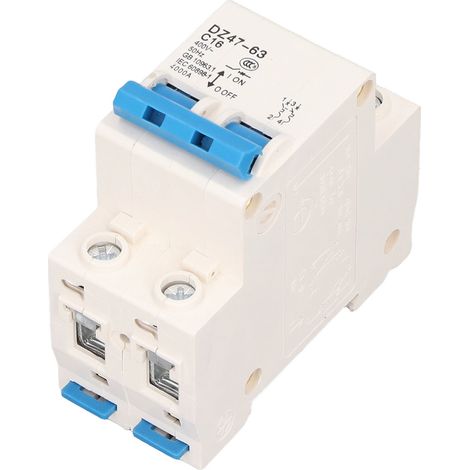 Disjoncteur miniature 2P à fonctions de protection multiples, haute sécurité, 16 A, 220 V, disjoncteur différentiel pour l'électricité (1/5)