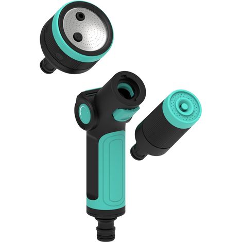 Pistolet d'Arrosage de Jardin,Pistolet Haute Pression pour Tuyau Arrosage avec 10 Modes d'Arrosage,Réglable et Haute Pression,pour Pelouse,le Lavage de Voiture et les Douches des Animaux (Orangé) (1/5)