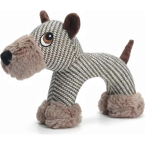 Jouet pour chiens à mâchoires puissantes lin Safari Dog Companion singe robuste couineur résistant pour chiens infatigables (1/5)